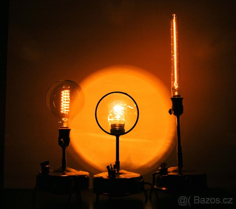 Dlouhý,Široký a Bystrozraký - 3x stolní lampa original