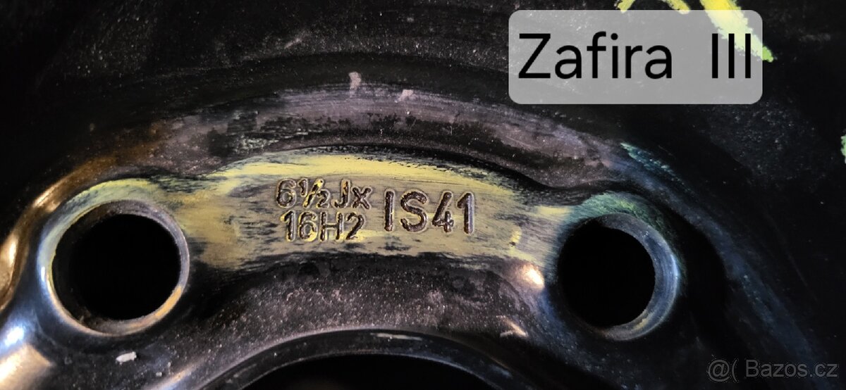 Opel Zafira F rezerva plnohodnotná 6.5 x16