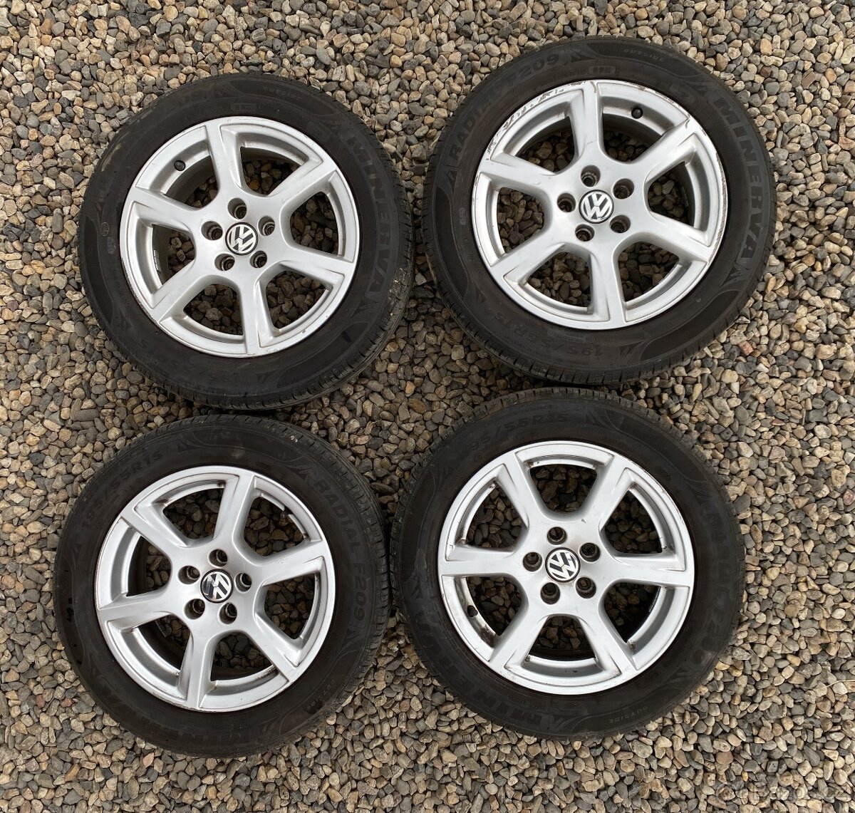 ALU KOLA BORBET 15" ORIGINÁL VW