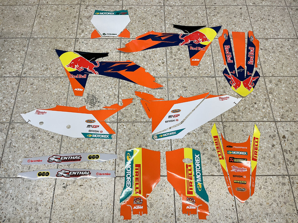 Prodám sadu motopolepů ze silné folie na KTM SXF 2023-2025