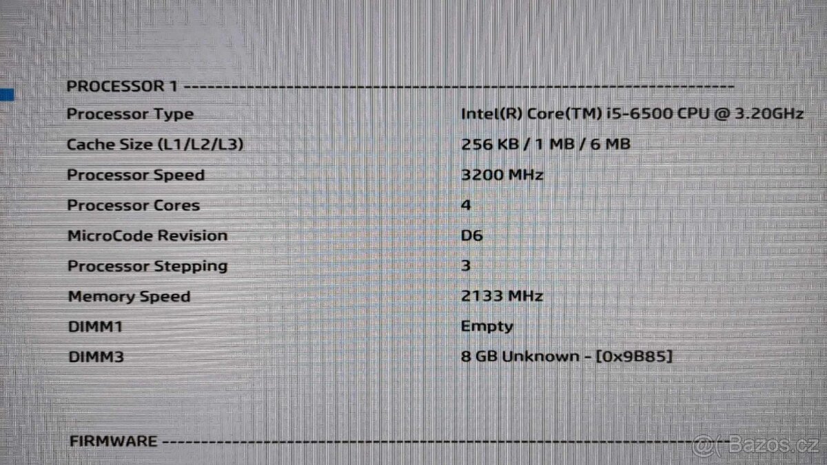 i5-6500 LGA 1151 3,2-3,6GHz 4j./4vl. až 64GB DDR4 PCIe 3.0