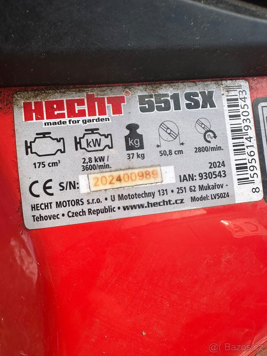 Benzinová sekačka s pojezdem