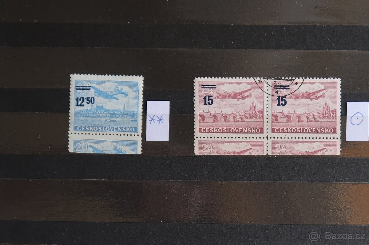 Letecké známky z roku 1949
