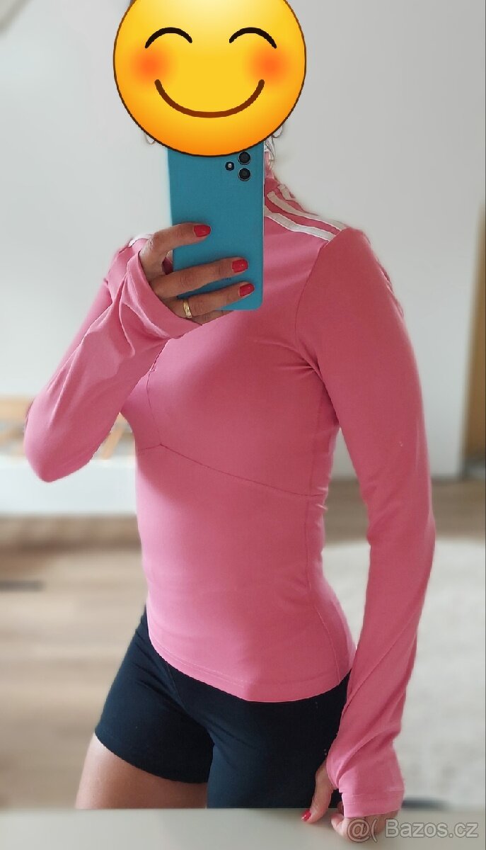 Růžové tričko adidas