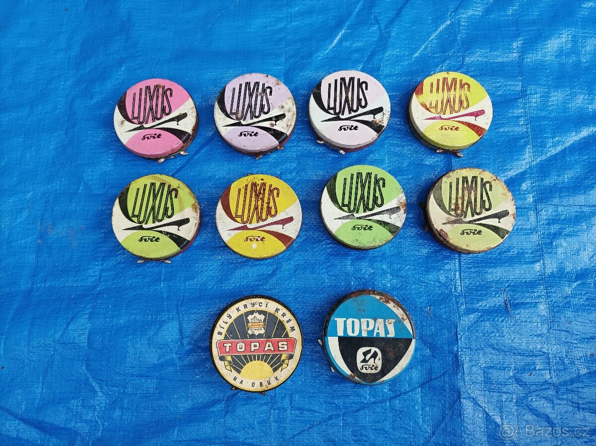 Plechové krabičky Luxus Svit + Topas