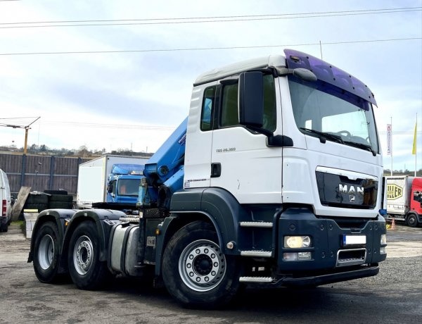 Eur5 MAN 6x2 tahač+HR 17tm HMF