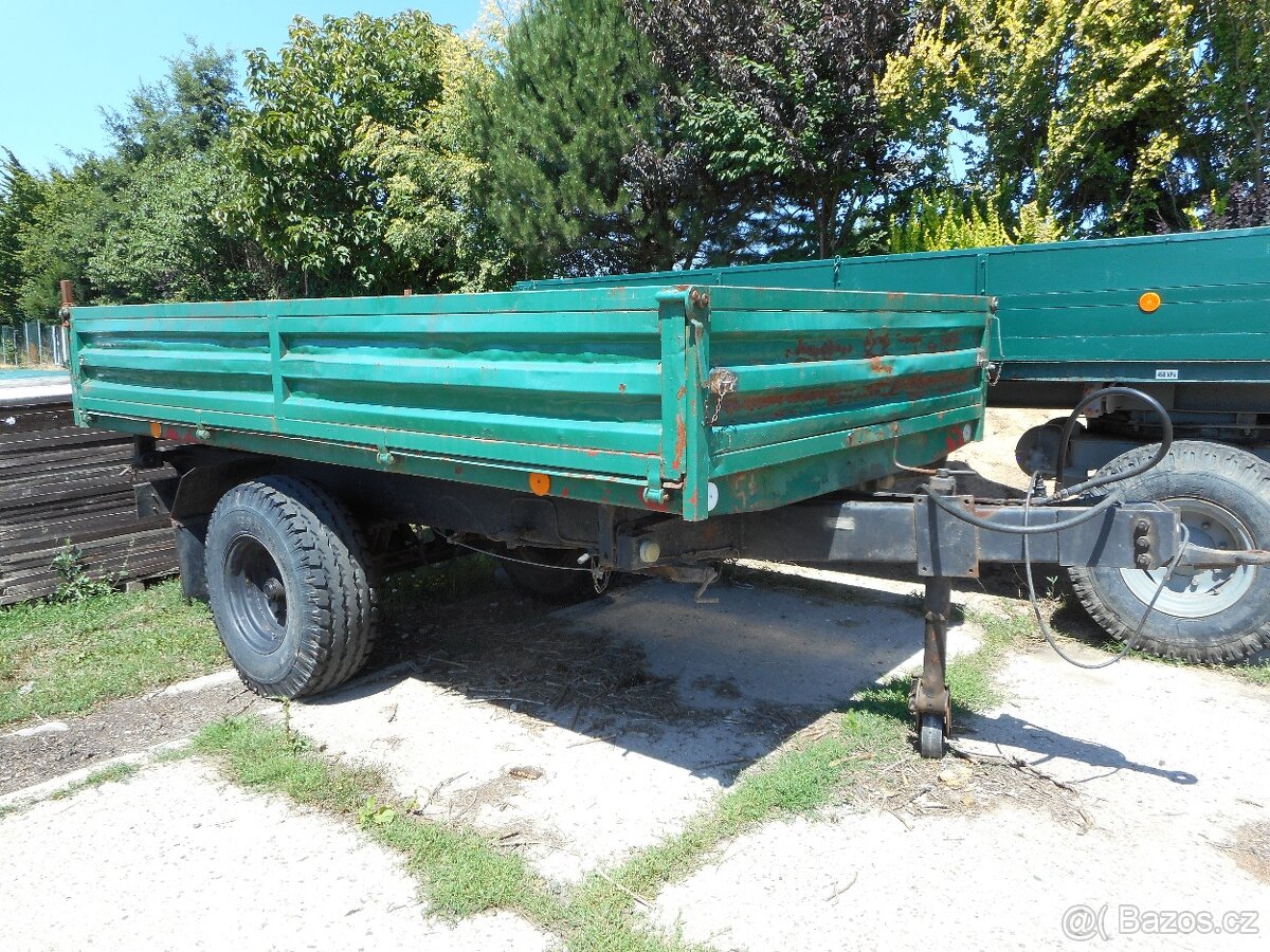 přívěs 1-nápravový za traktor .- prodám