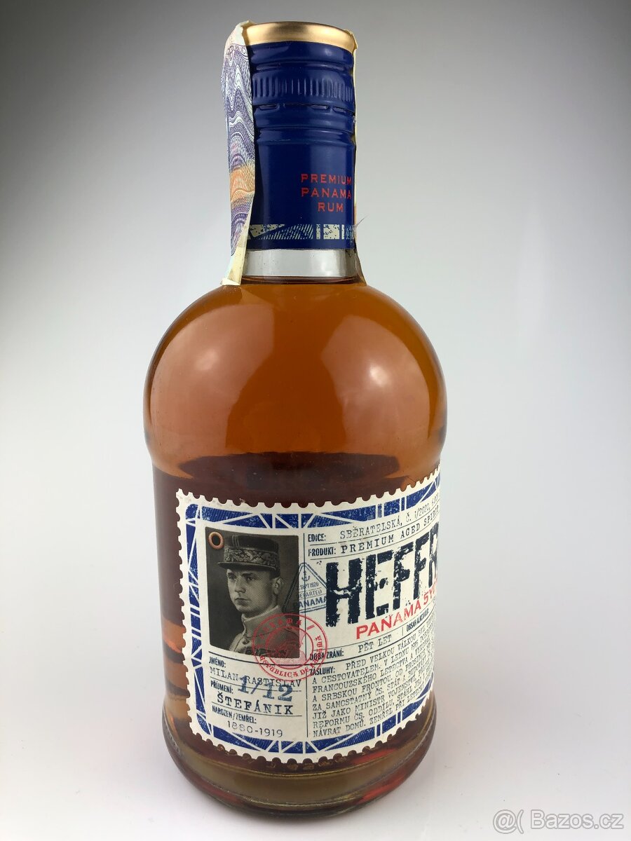 Limitovaná edice láhev HEFFRON 1/12 M.R. Štefánik (B001)