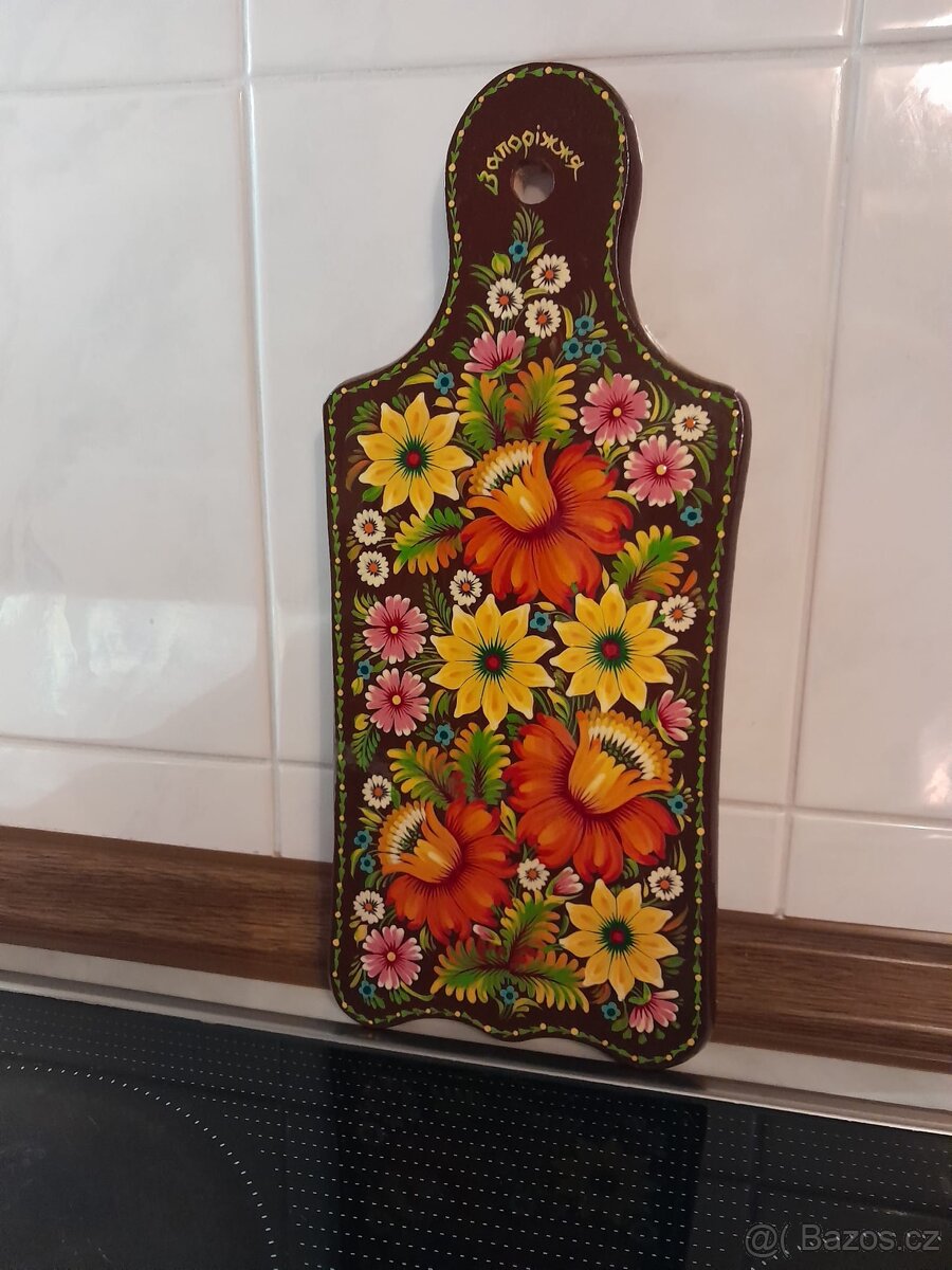 Malované prkýnko, dekorace