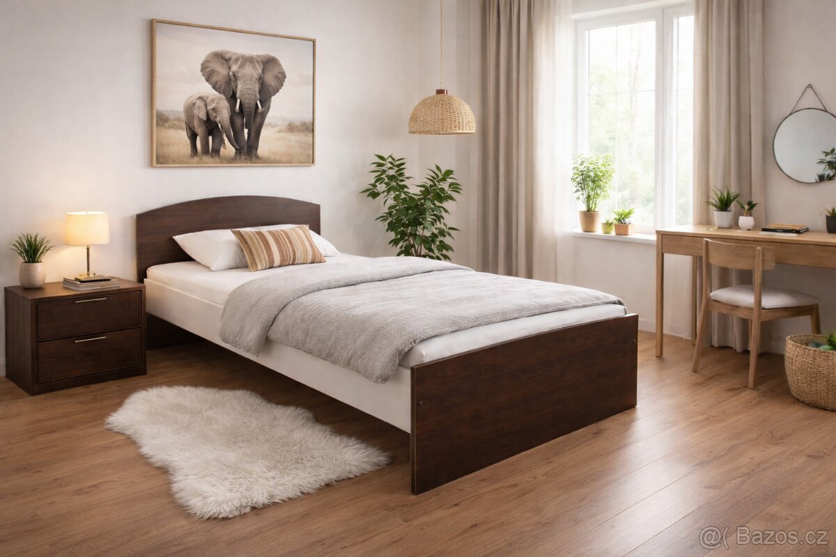 Jednolůžková postel nová s matrací