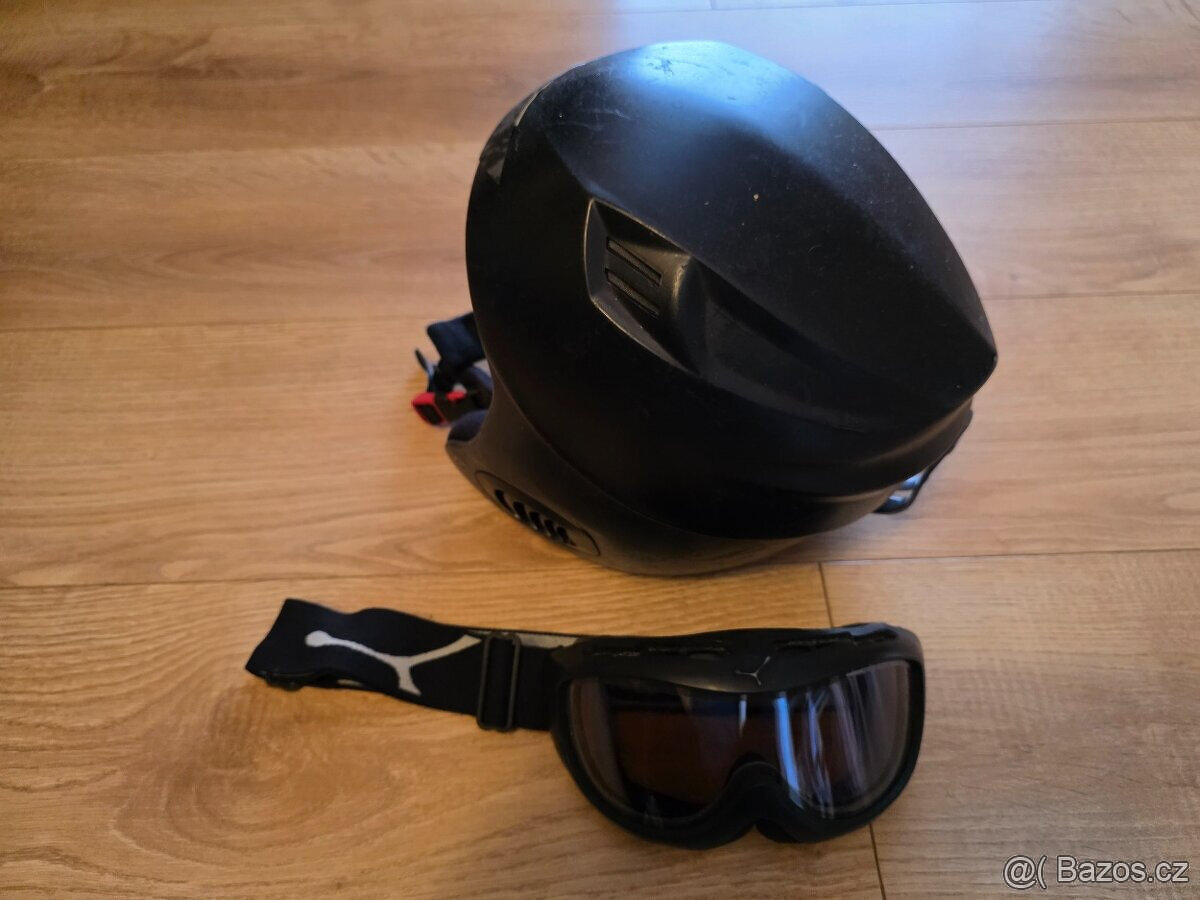 Dětská lyžařská přilba + brýle