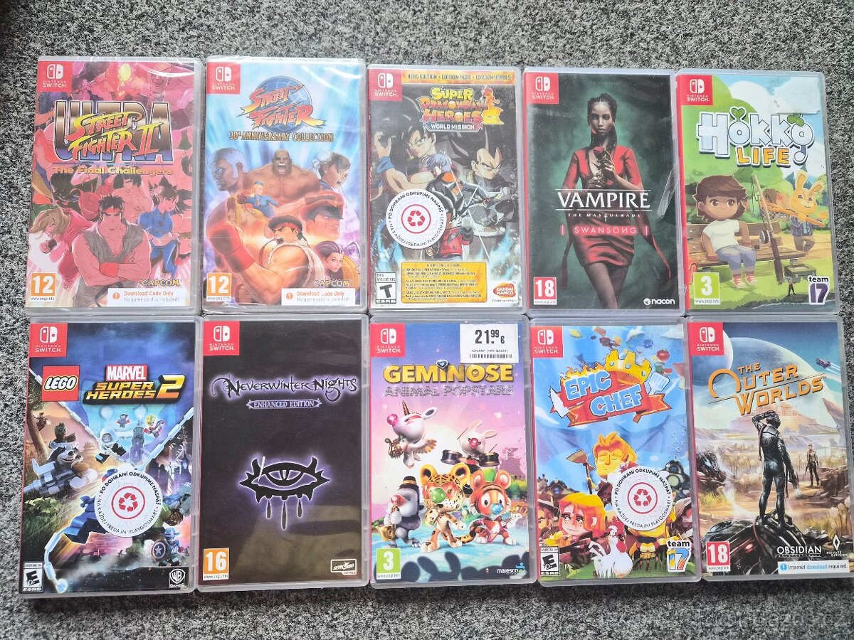 Nintendo Switch hry (jdou spustit i na Nintendo Switch 2)