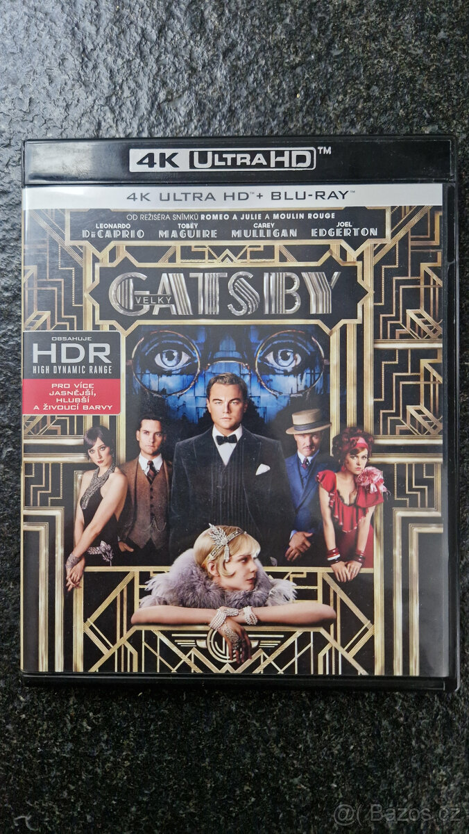 Blu-ray film The Great Gatsby (v krabičce od 4K UHD)