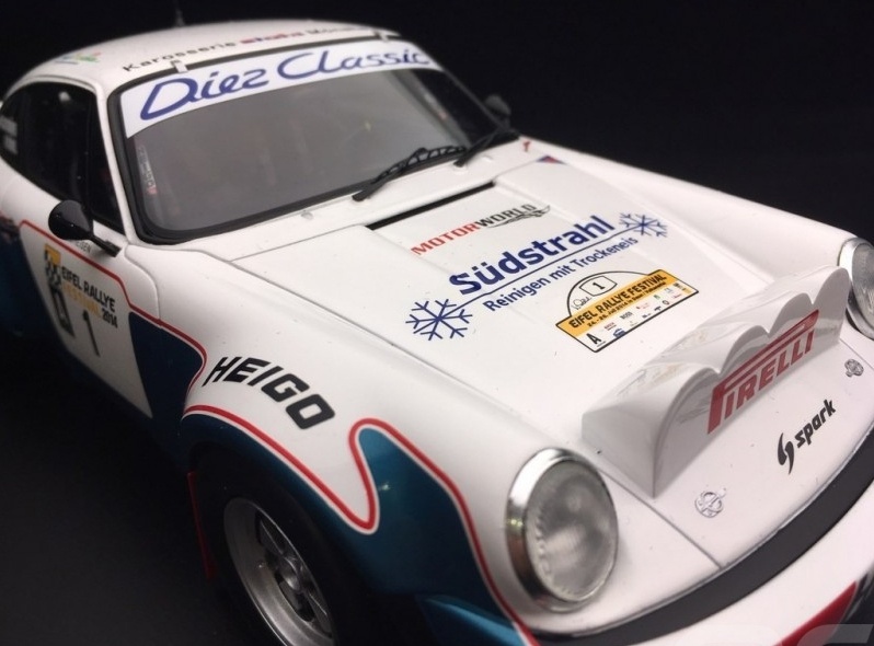 Porsche 1/18 SPARK - PORSCHE - 911 SC N° 1 EIFEL RALLYE