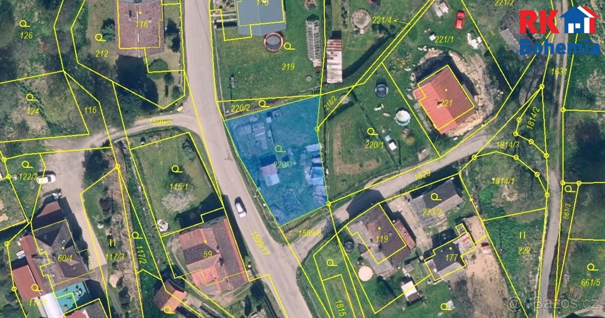 Prodej stavebního pozemku 524 m², Brniště
