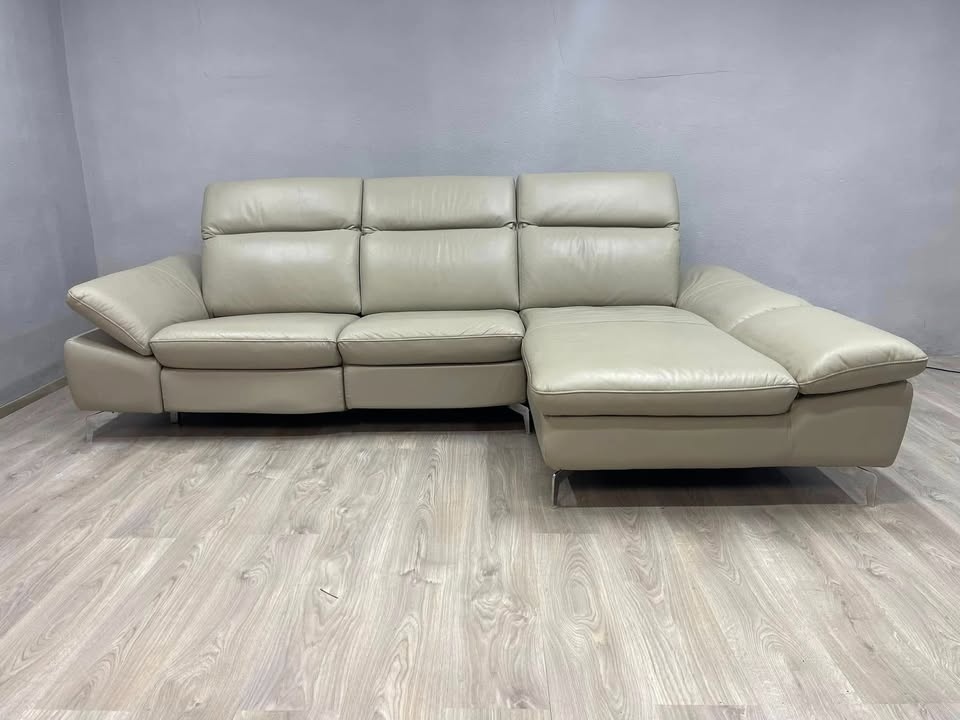 Kožená sedací souprava do L