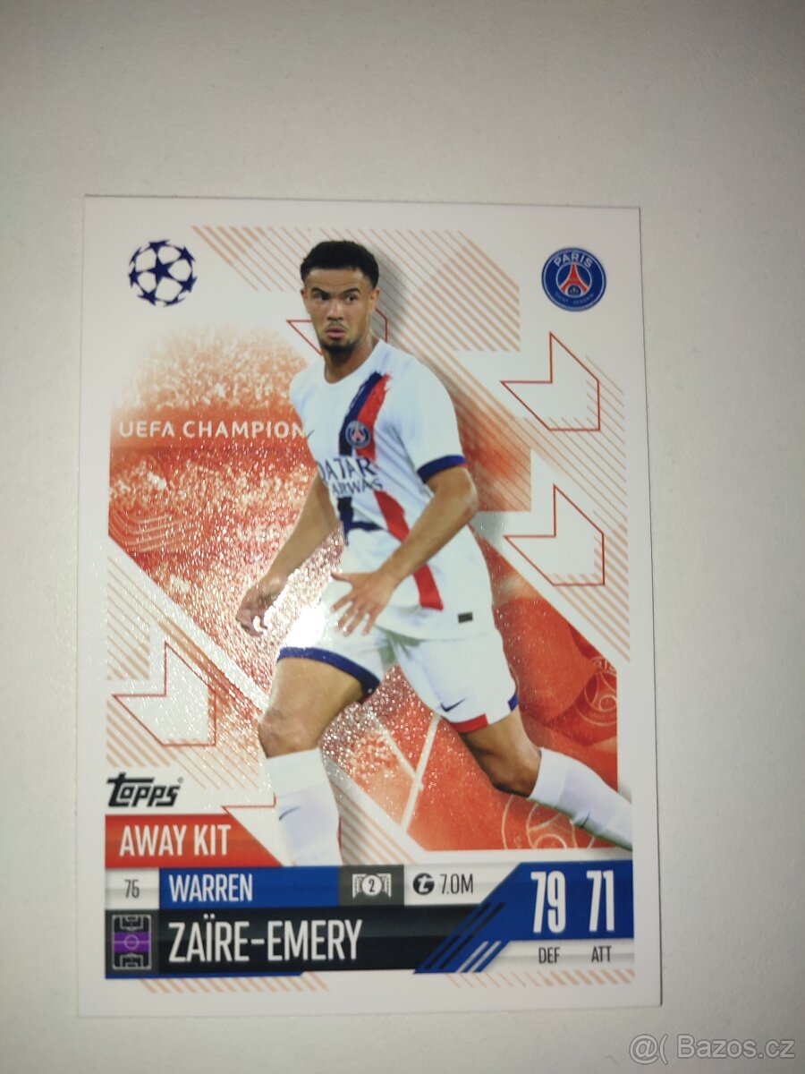 FOTBALOVÉ KARTIČKY TOPPS MATCH ATTAX EXTRA 2024/25 AWAY KIT