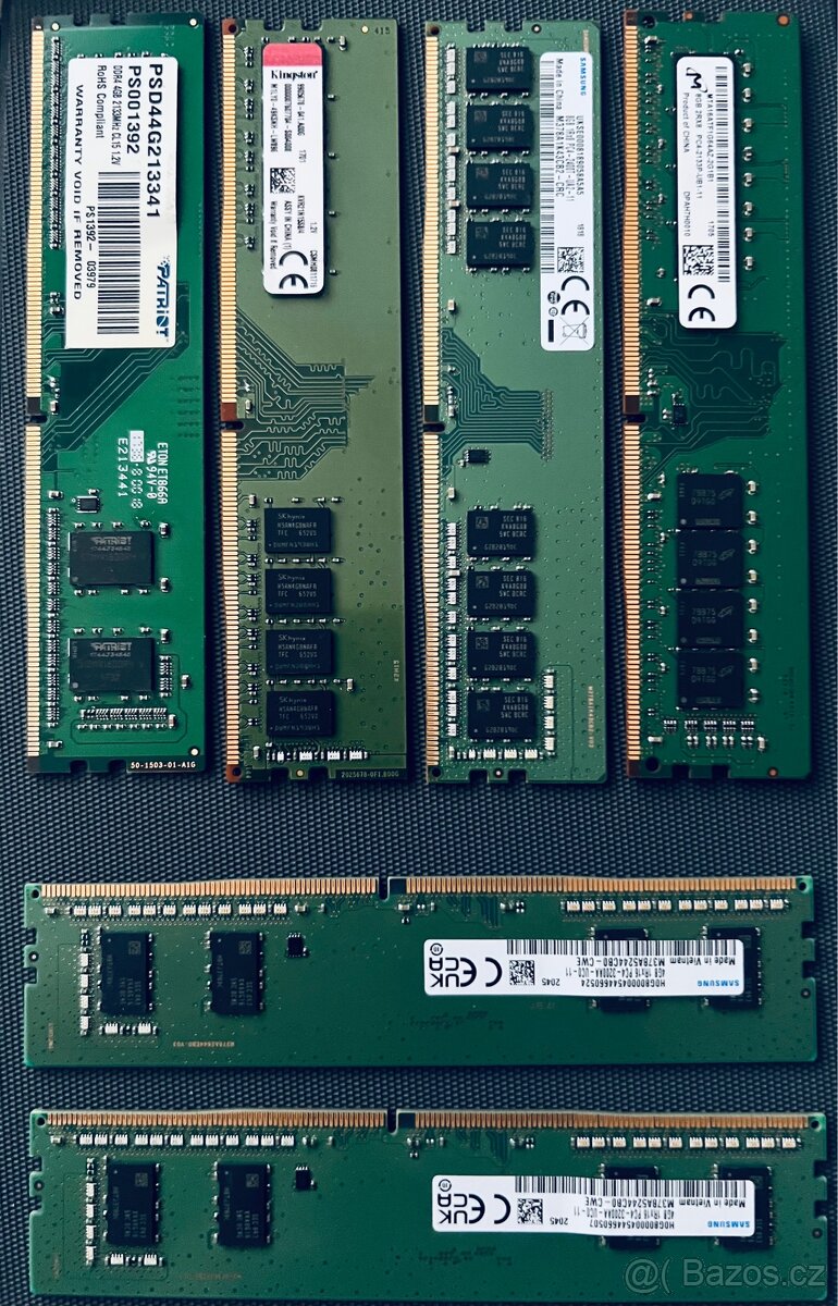Operační paměť RAM DDR3 a DDR4