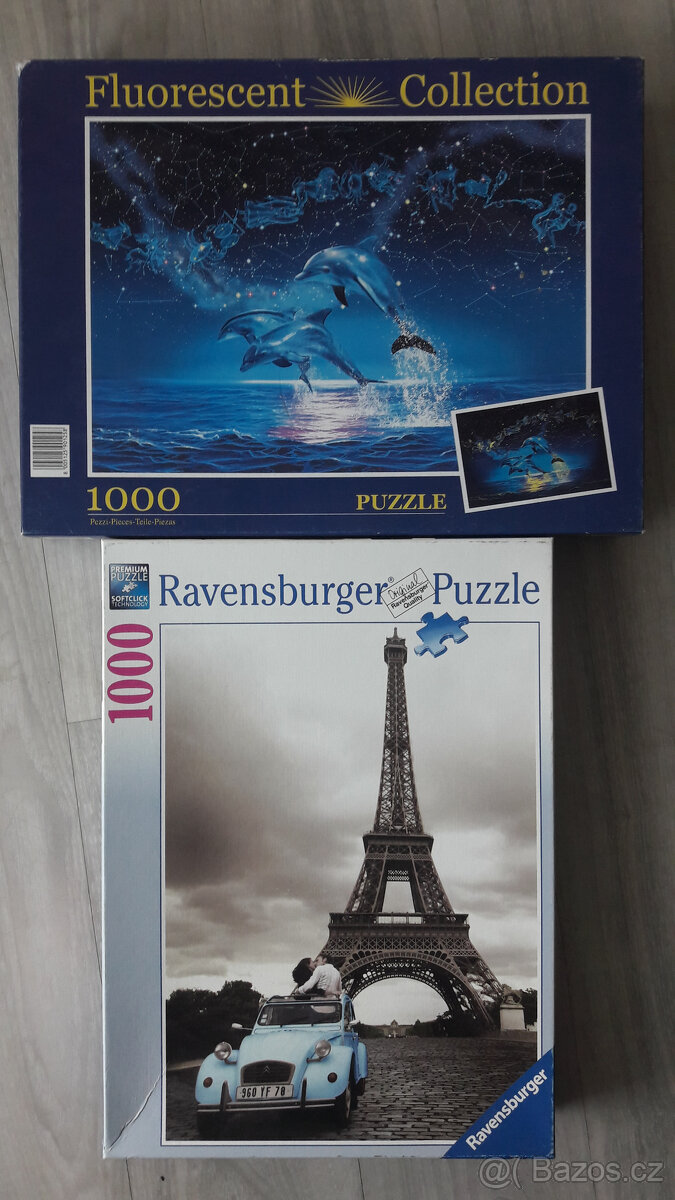2x puzzle 1000 a 1000 dílků