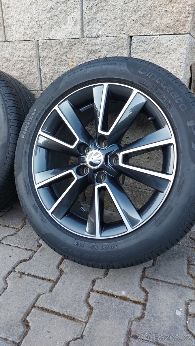 Alu kola 5x112 r17 originál Škoda Yeti