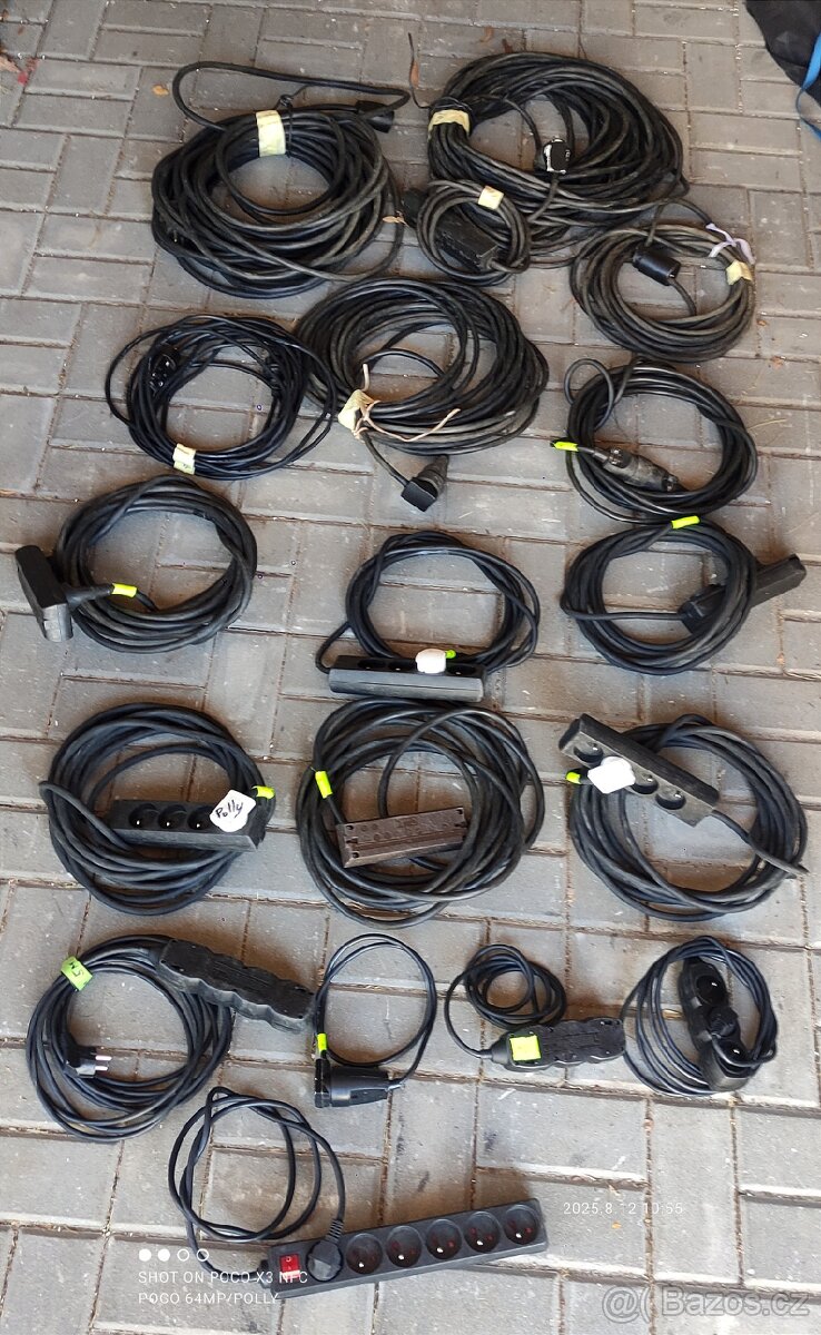 Gumové prodlužky 230 Volt