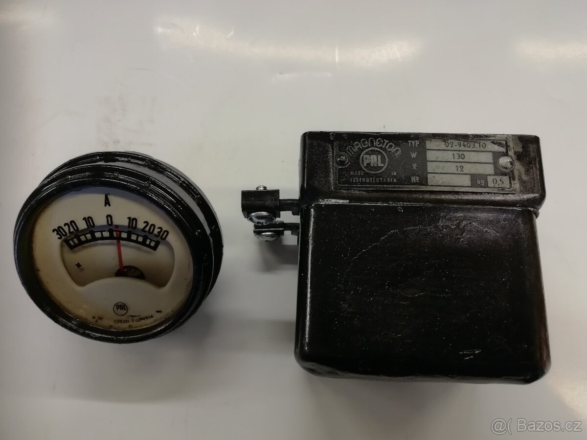 regulátor dynama + ampérmetr zetor 25