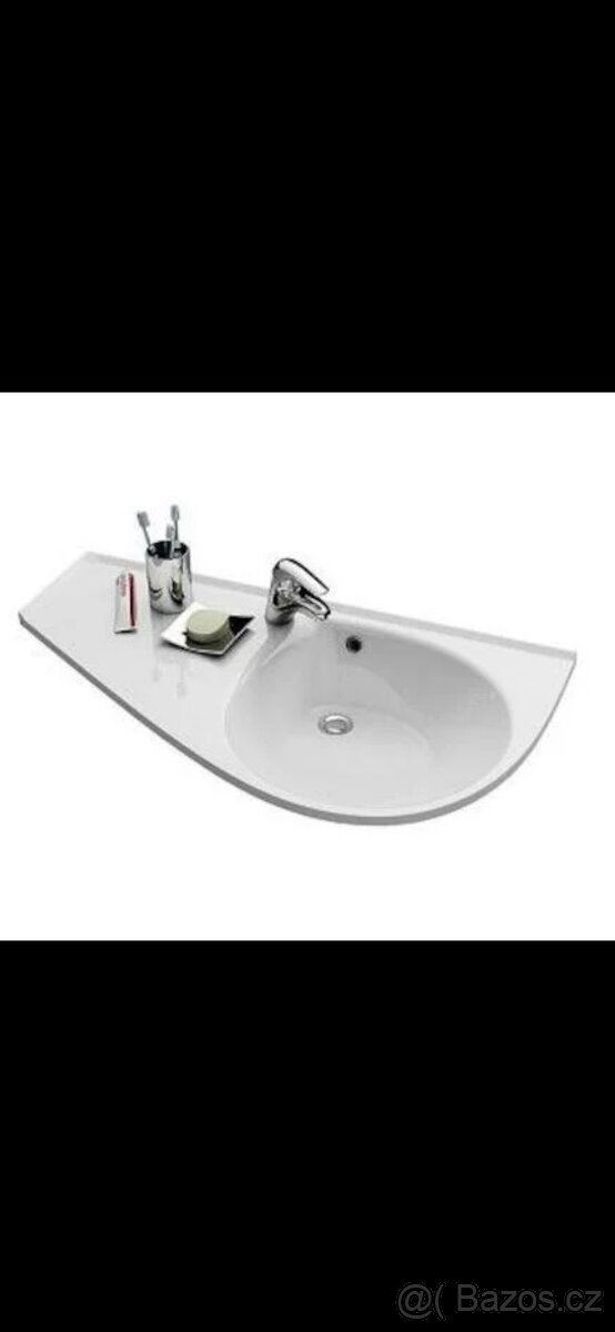 Umyvadlo Ravak Avocado 85x45 cm otvor pro baterii vlevo