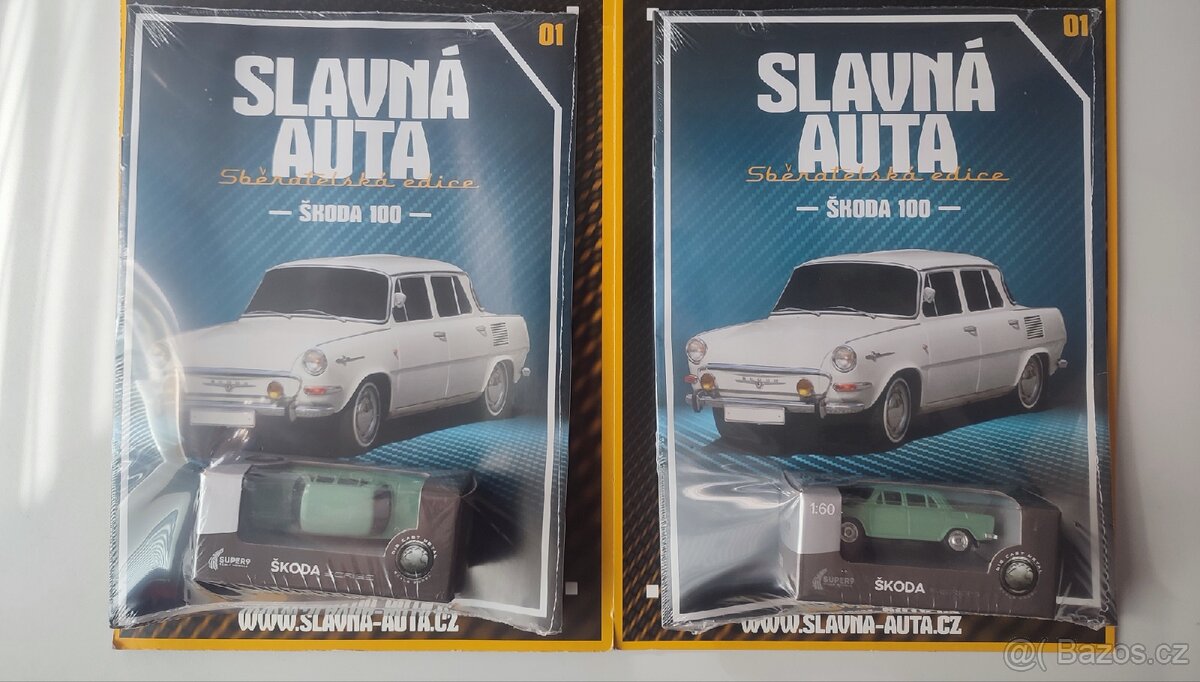 Škoda 100L - model 1:60 - edice Slavná auta