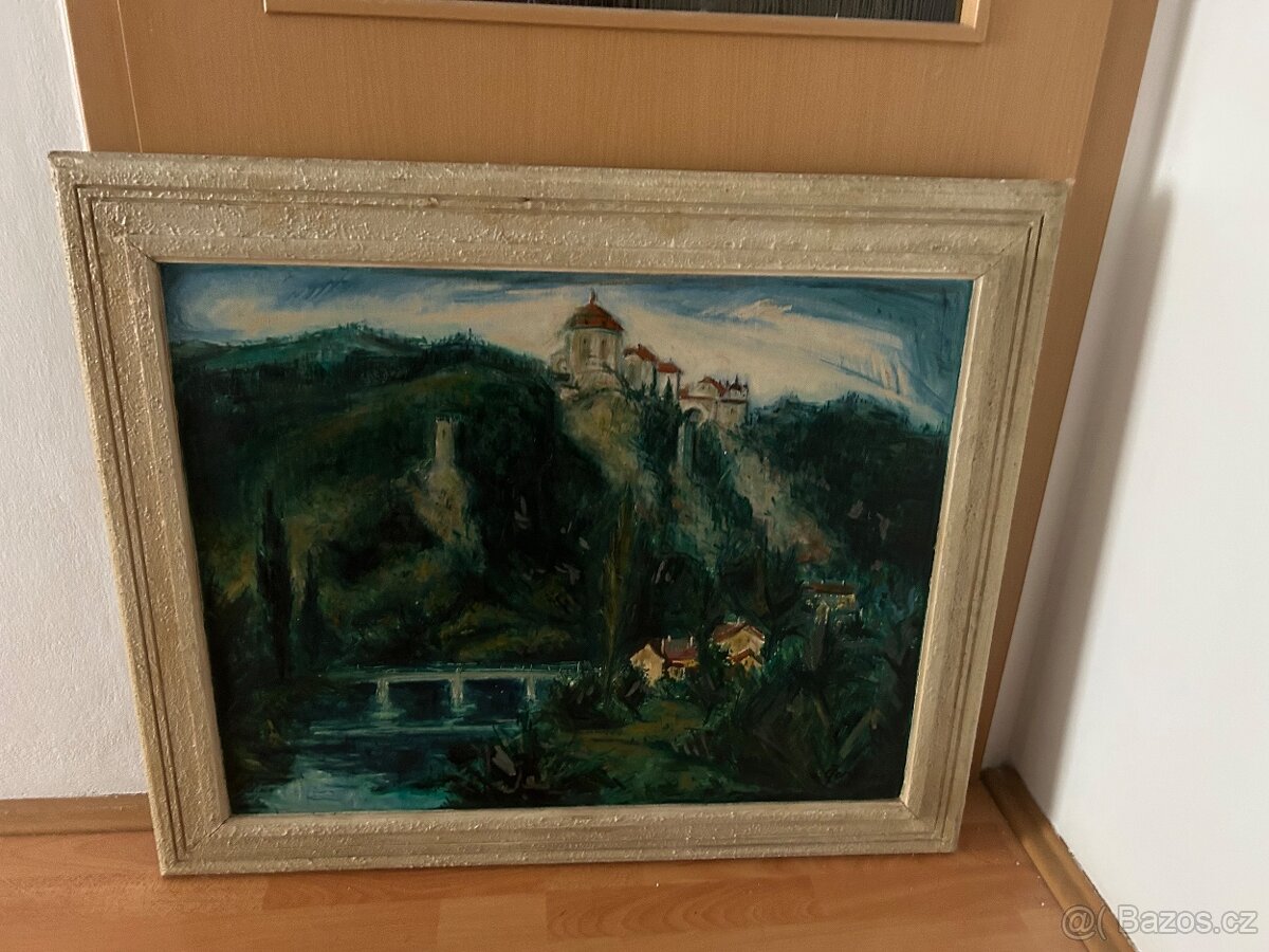 Obraz olej na kartonu