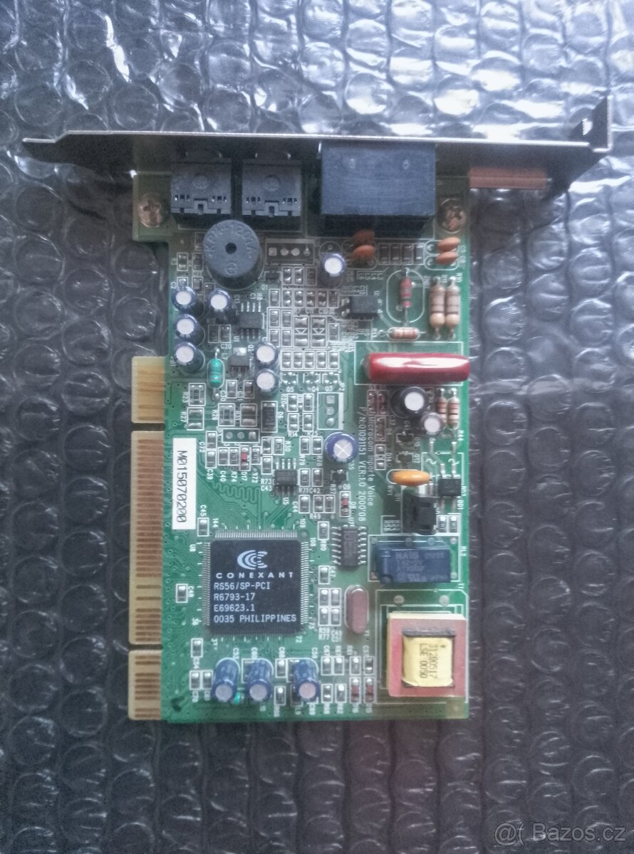 PCI síťová karta + Vytáčená modemová karta