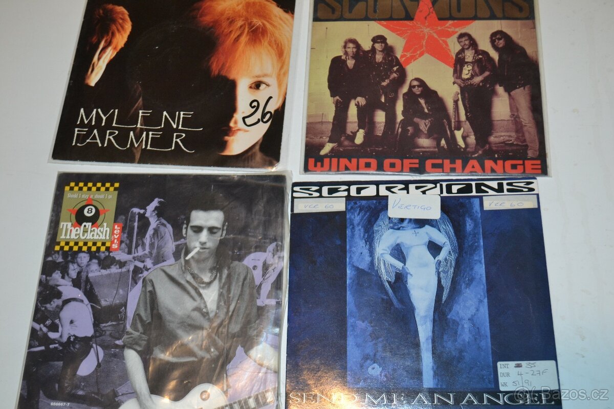 Gramofonove Desky Zahraniční - Singly od 150kč