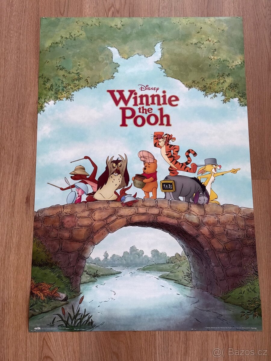 MEGA filmový plakát Medvídek Pú 61x91cm pro děti Ijáček