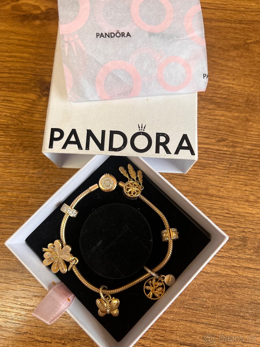 PANDORA 20 cm pozlacená