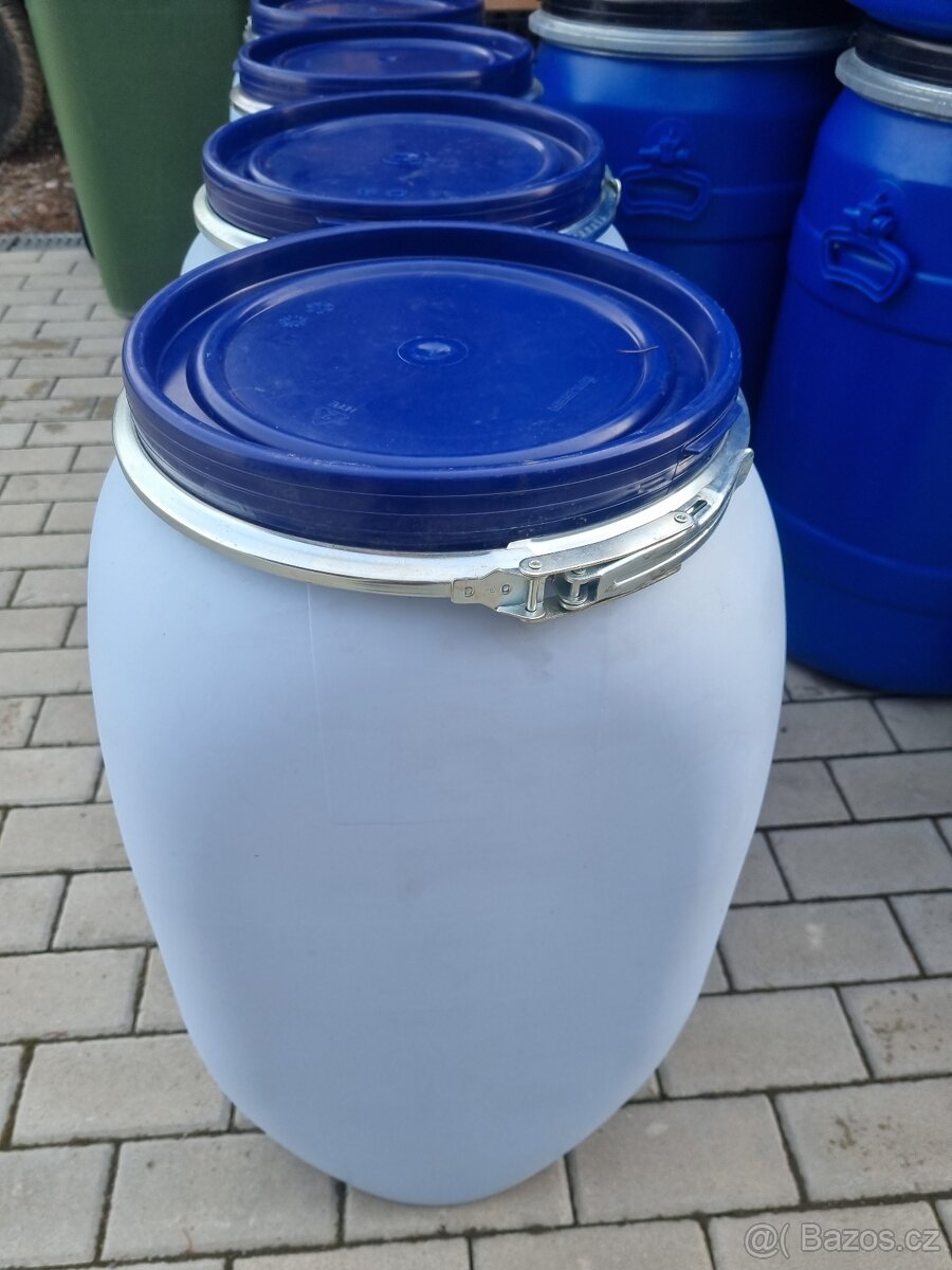 2x sud 70L hranatý s víkem a obručí