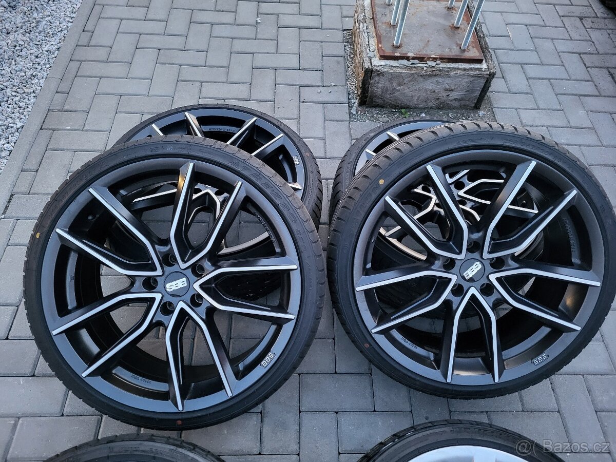 20" BBS 5x112 sada alu kol vč.pneu