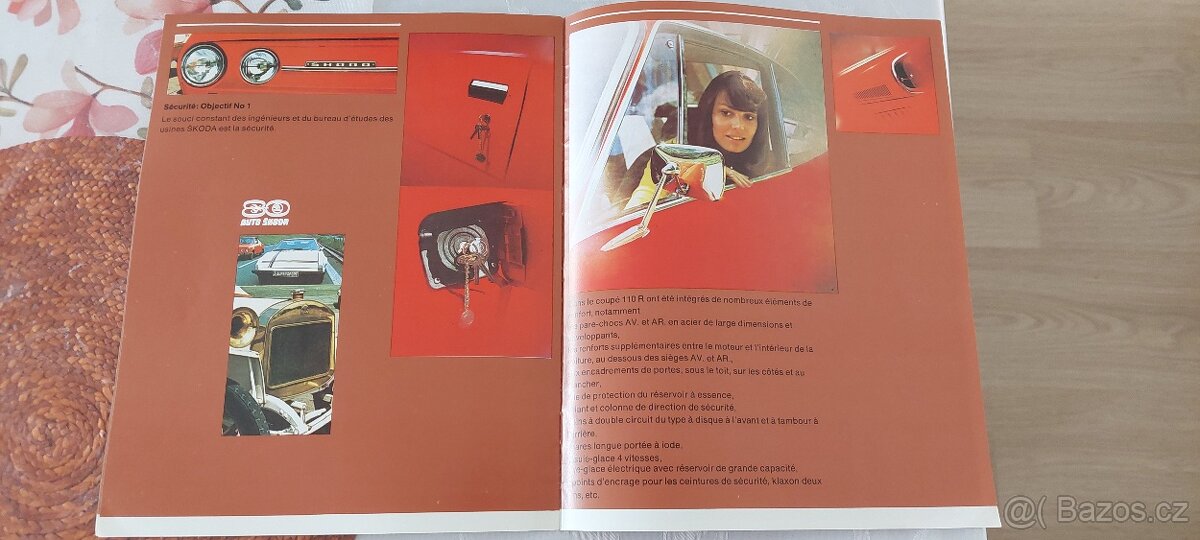 Skoda 110 R Coupe pekny prospekt z roku 1974