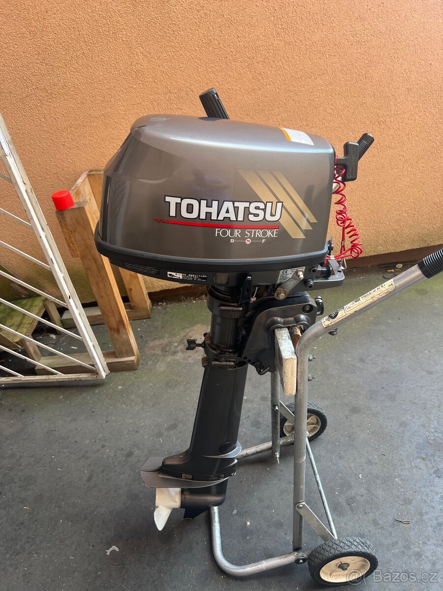 Zanovni lodni motor Tohatsu 5hp 4t dlouha noha DO