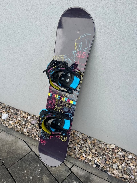 dětský snowboard Gravity 110cm s vázáním