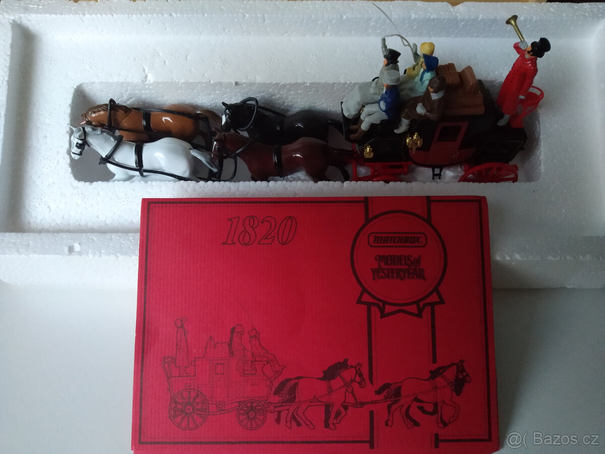 💎 Matchbox YS-39 Kočár 1820 NEAR MINT/KOMPLET Special Edice