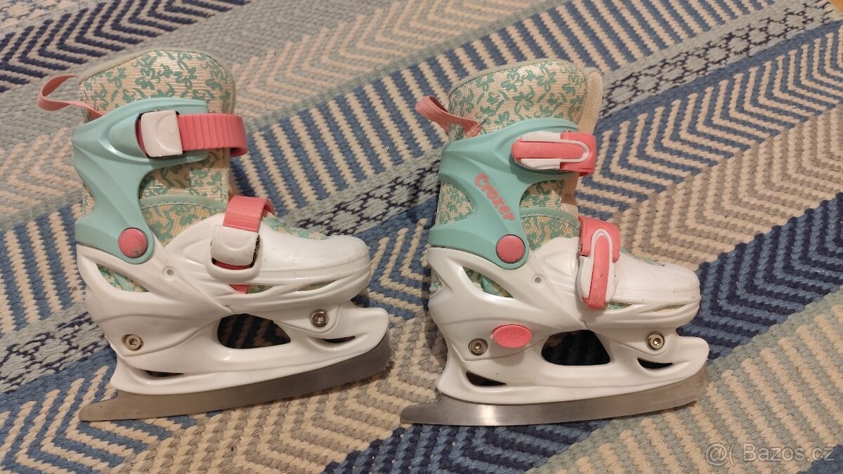 Dětské dívčí rostoucí brusle vel. 26-29, 2v1