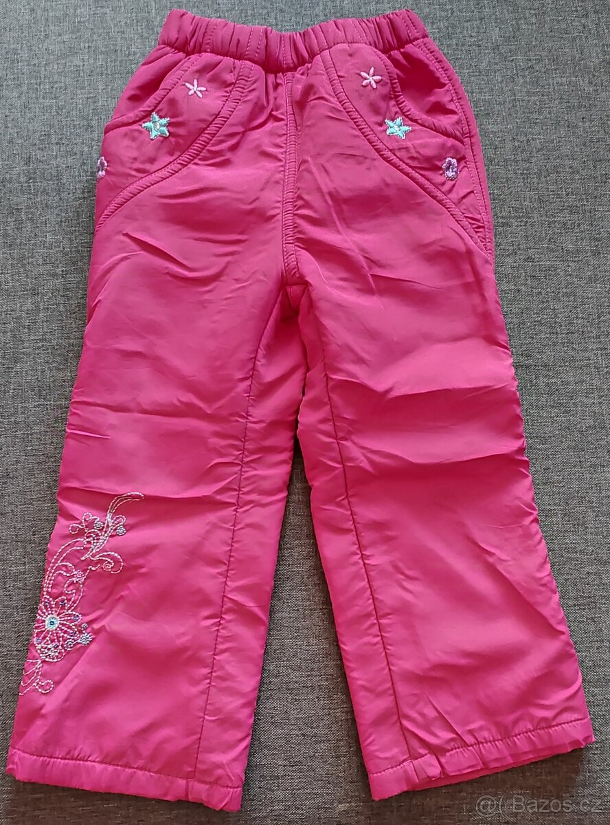 Zateplené kalhoty vel. 98