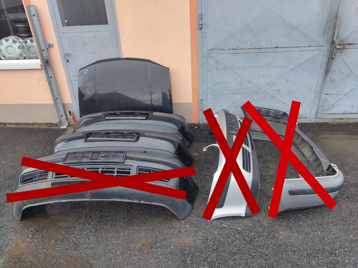 Nárazník, kapota Golf IV - různé barvy