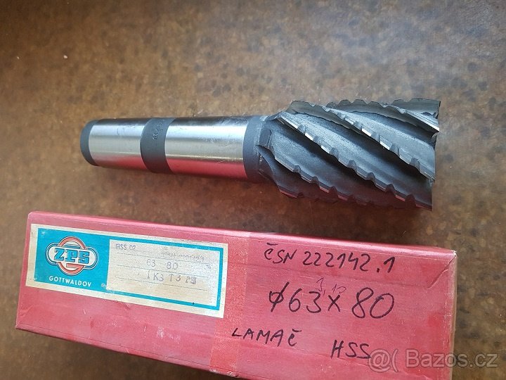 Stopkové frézy ČSN 222142.1-63x80