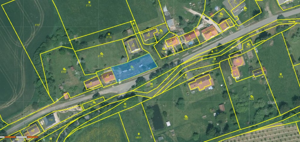 Prodej stavebního pozemku 589 m2, Mutěnín