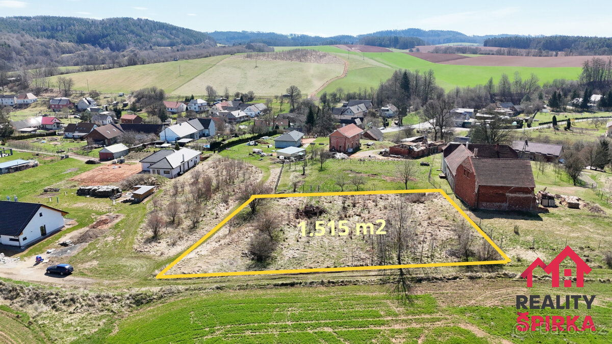 Prodej stavebního pozemku 1.515 m², Dlouhá Loučka u Moravské