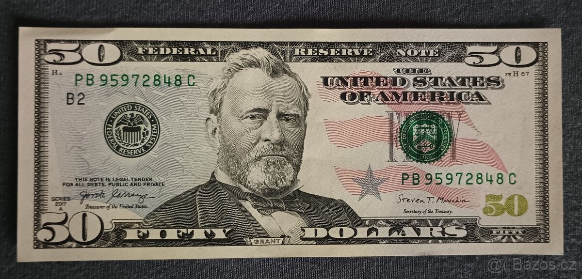 USA - 50 Dolarů bankovka, 2017, UNC
