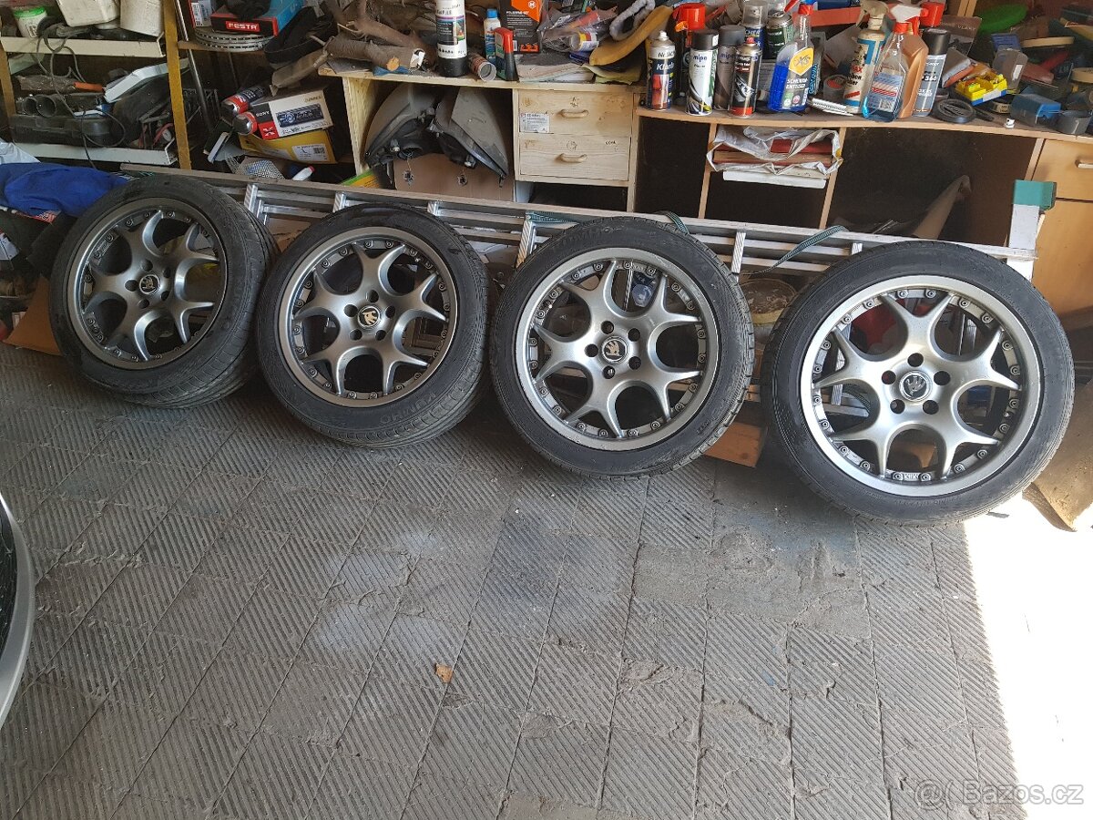ALU KOLA 112X5X17.LETNÍ pneu 225x45c17.