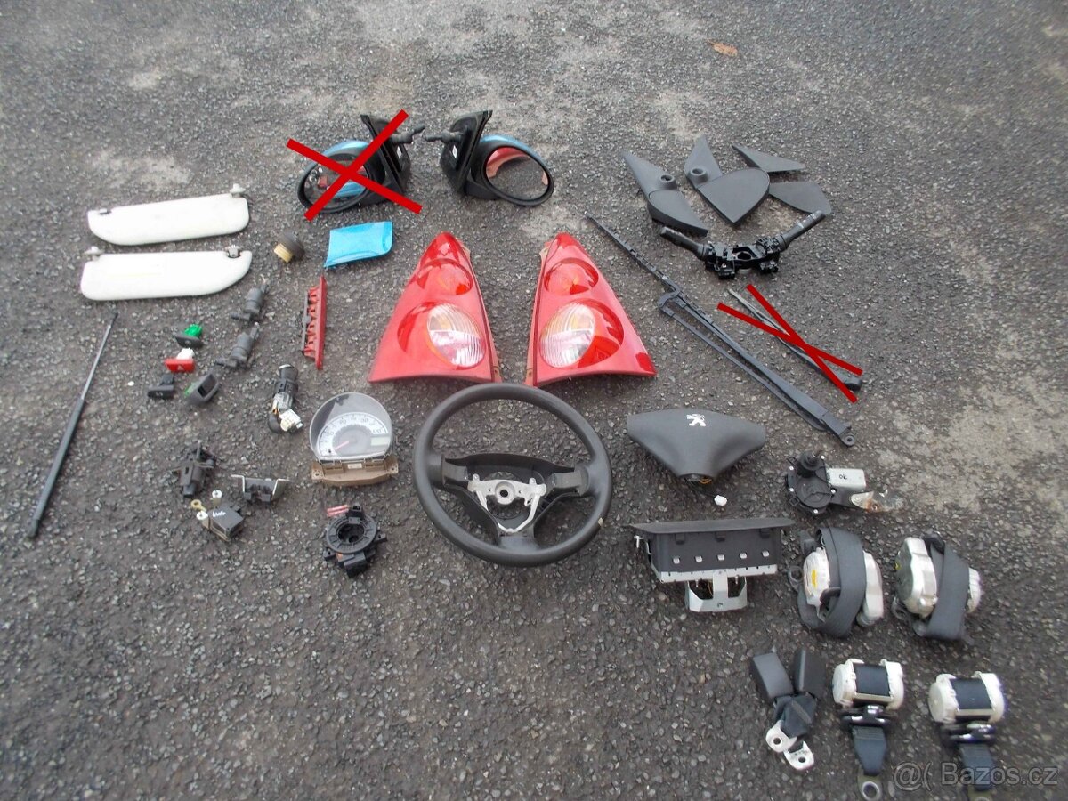Díly 2. Peugeot 107 1.0 50kw, model 2005-2009