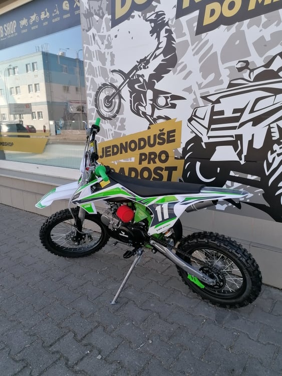 Pitbike Shark 125ccm 17x14 zelená