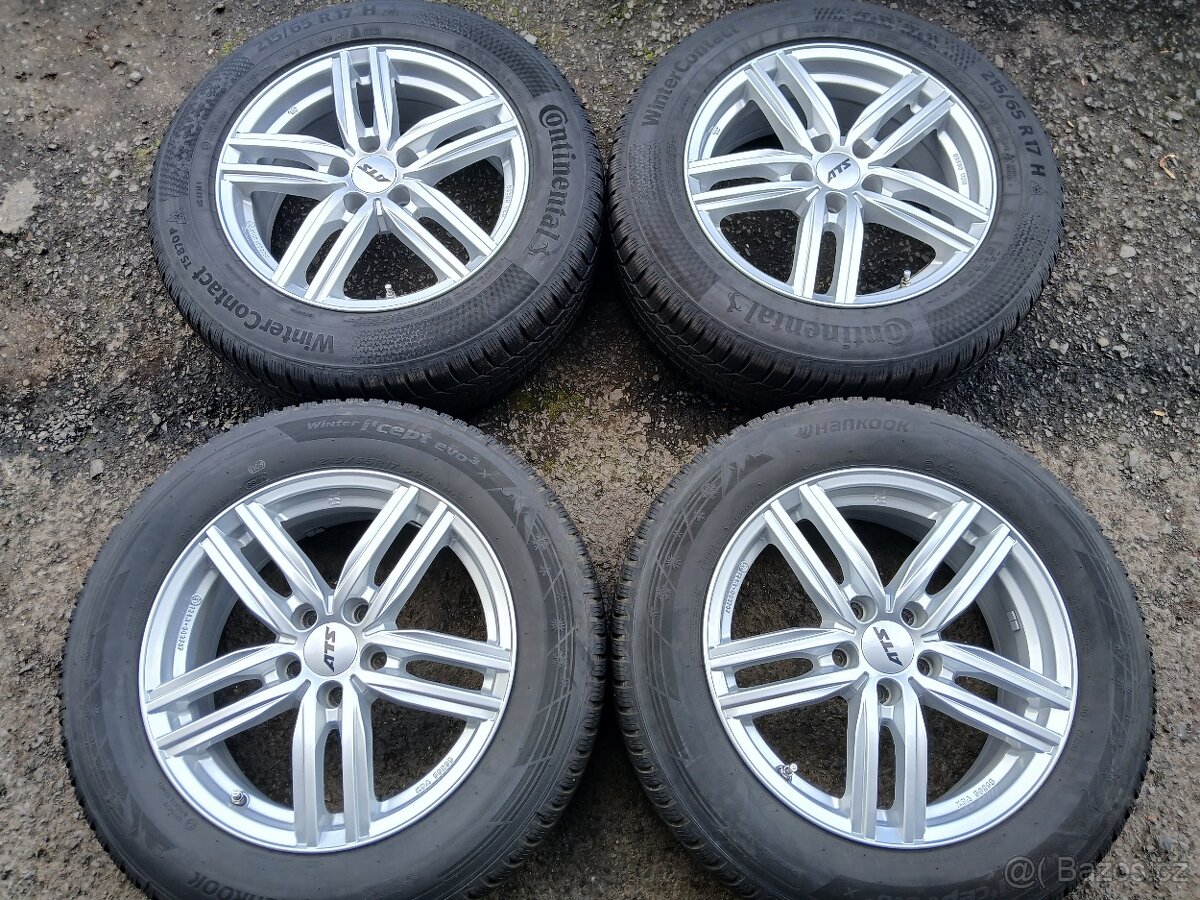 Prodám sadu ALU kol ATS 215/65R17 zimní